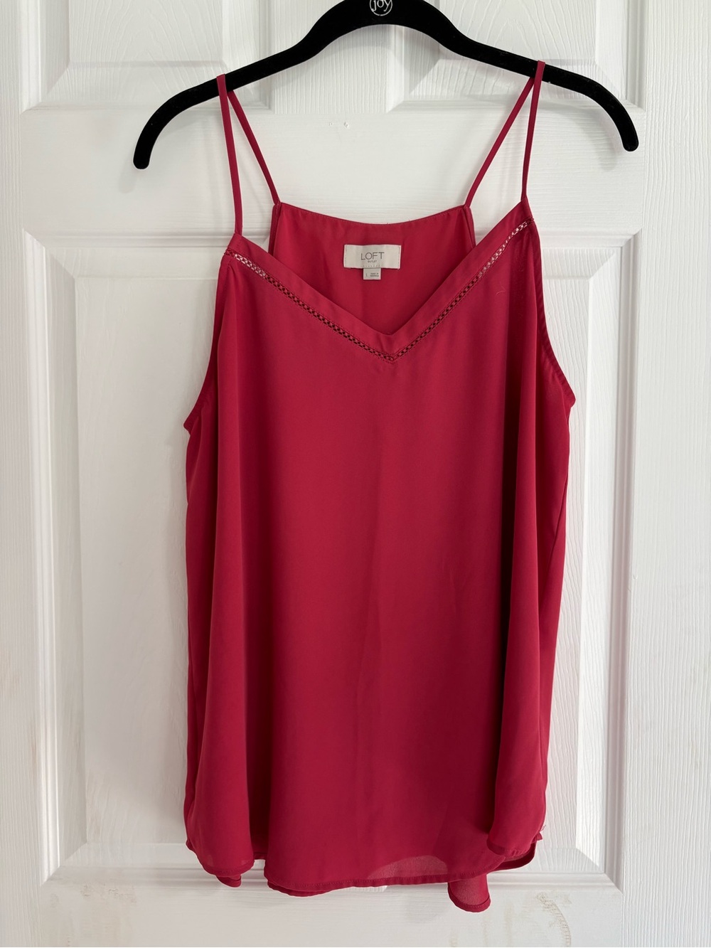 LOFT Raspberry Pink V-Neck Spaghetti Strap Camisole